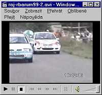 AVI Datei:J. Rajchman Rennfahrt bei der Barum Rallye 1999 (1,09 MB)